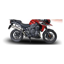 Muffler Homologado M3 Inox Slip On Tiger 1200 Explorer 17-19 Euro 4 One Size Satin Silver / Satin Silver