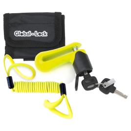 Global Lock Cadeado Disco City 10 One Size Fluo Yellow / Black