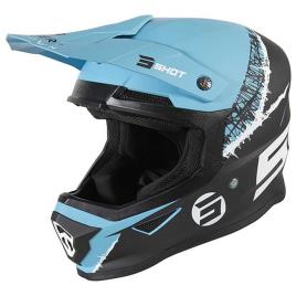 Capacete Motocross Furious Storm XL Black / Turquoise Matt