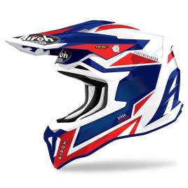 Capacete Motocross Strycker Axe XL Blue / Red Gloss