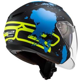 Ls2 Capacete Jet Of573 Twister Ii 2XL Xover Matt Black / Blue