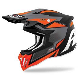 Capacete Motocross Strycker Axe L Orange Matt