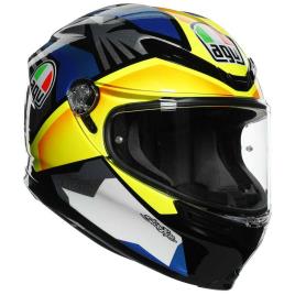 Capacete Integral K6 Multi Mplk L Joan Black / Blue / Yellow