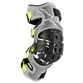 Bionic 7 Knee Brace Set S Silver Yellow Fluo