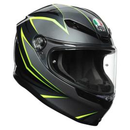 Capacete Integral K6 Multi Mplk ML Flash Grey / Black / Lime