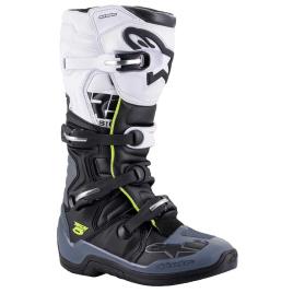 Botas Motocicleta Tech 5 EU 47 Black / Dark Grey / White