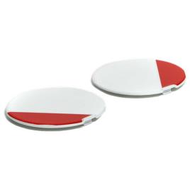 Orbyt Painted Screw Covers One Size Block Pearl White / Ebony / Red Fluo
