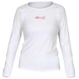 Camiseta Feminina De Manga Comprida Uv 300 Loose Fit 3XL White