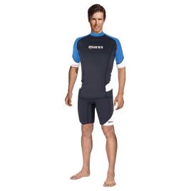 Camiseta Manga Curta Rash Guard Trilastic XL Black / Blue / White