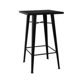 Mesa Torix Alta Quadrada 60 cm - Preto