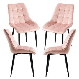 Pack 4 Cadeiras Cade - Rosa
