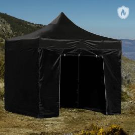 Tenda 3x3 Master Ignífuga (Kit Completo) - Preto