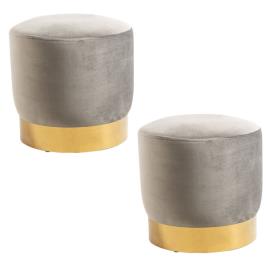 Pack 2 Bancos Tassel - Cinza claro