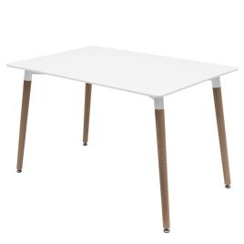 Mesa Tower Retangular 140 x 80 cm - Branco
