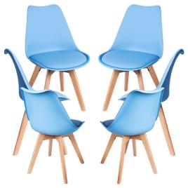 Pack 6 Cadeiras Synk Basic - Azul claro