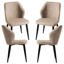 Pack 4 Cadeiras Wenye - Beige