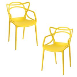 Pack 2 Cadeiras Korme - Amarelo