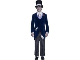 Fato de Homem  Noivo Fantasma Gótico (Tam: L)