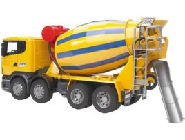 Camião de cimento de Brincar BRUDER Scania R-Series (Idade Mínima: 3 - Transportes)