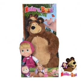 Masha e o Urso - Boneca Masha 23cm e Peluche Urso 43cm