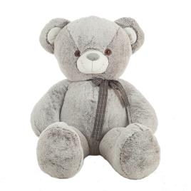 Urso Peluche Suave Cinza 115cm