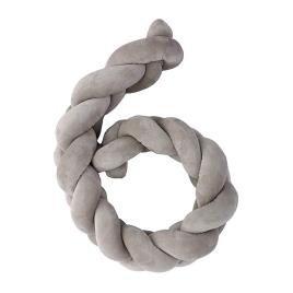 Trança Protetora de Berço 120cm - Cinza