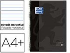 Caderno Espiral Oxford Europeanbook1 Capa Extradura A4 90G 80F Pautado Preto