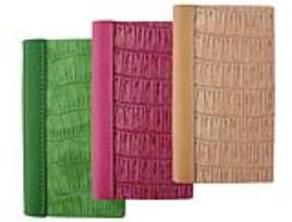 Caderno Imitação Pele Papel Creme 70g 142F 14,2 X 11,5 cm 3 Cores Sortidas