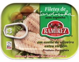 Filetes de Sardina en Aceite de Oliva Virgen Extra 100g - Pescado