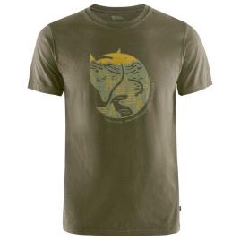 Fjällräven Camiseta De Manga Curta Arctic Fox L Dark Olive