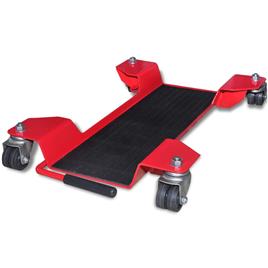 Suporte de transporte/arrumação para moto vermelho