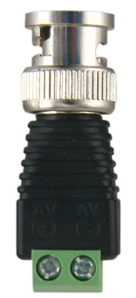 Ficha BNC Macho c/ 2 Terminais Parafuso