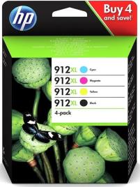 Pack 4x Tinteiros 912XL (C/M/Y/K) - HP