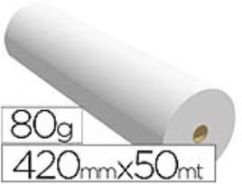 Papel Reprografia Navigator p/ Plotter 420mmx50Mt 80Gr Impressao Tinteiro