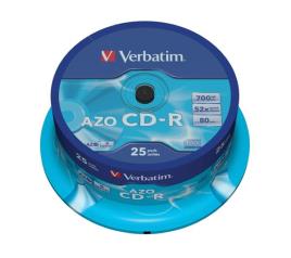 Pack 25x CD-R AZO Crystal 700 MB - 