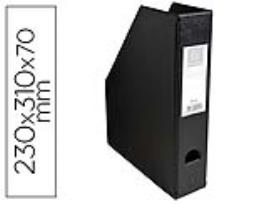 Porta Revistas Exacompta PVC Lombada 70mm Cor Preto 230X310X70 mm