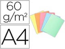 Pasta Papel  Din A4 Embalagem de 100 Unidades Cores Pastel Sortidas 60g