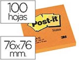 Bloco Notas Adesivas  Laranja 76 X 76 mm