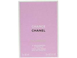 Perfume CHANEL Chance Eau Fraiche Edt 3 x 20 ml Recarregamentos