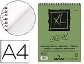 Bloco de Desenho Canson Xl Dessin A4 Liso Microperfurado Espiral 50F 160g