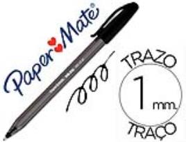 Caneta Paper Mate Inkjoy 100 Ponta Media Trazo 1mm Preto