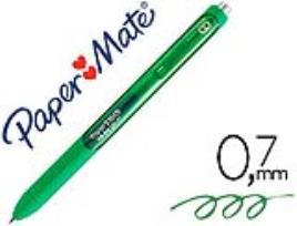 Caneta Paper Mate Inkjoy Retratil Gel Pen Traço 0,7 mm Verde