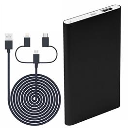 Powerbank BLP7100 4000mAh 5V/1A + Cabo (Preto) - BLAUPUNKT