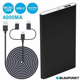 Powerbank BLP7100 4000mAh 5V/1A + Cabo (Preto) - 