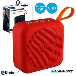 Coluna Bluetooth 3w C/ Sub Usb/Sd Vermelho Blaupunkt