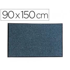 Tapete De Solo Anti-Pó Texturizado Ecológico 90x150cm Cinza 