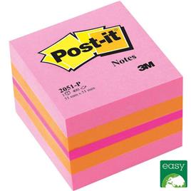 Post-it Cubo Post-It Rosa 51X51 400Fl Bl