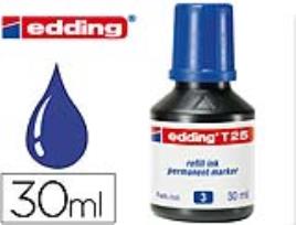 Tinta Marcador Edding T-25 Azul - Frasco de 30 ml