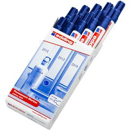 edding Marcador permanente 3000 com ponta arredondada de 1,5 a 3 mm, azul