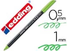 Marcador Edding 1200 Ponta Fibra 0.5mm Verde Neon